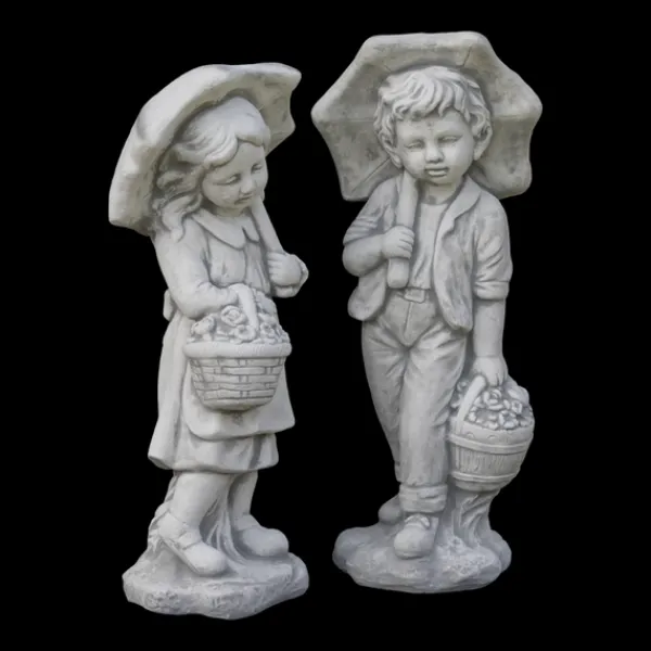 Gartendekoparadies Enfants & Anges-Jeune couple avec parapluie