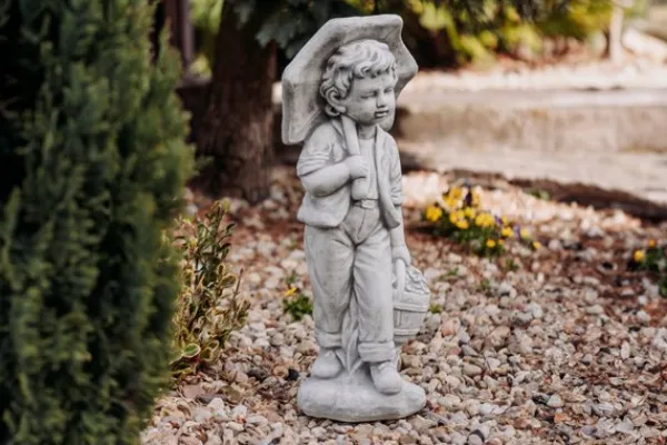 Gartendekoparadies Enfants & Anges-Jeune couple avec parapluie