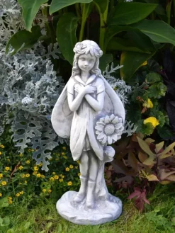 Gartendekoparadies Belle|Figures & Statues-Joli elfe au tournesol