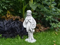 Gartendekoparadies Belle|Figures & Statues-Joli elfe au tournesol