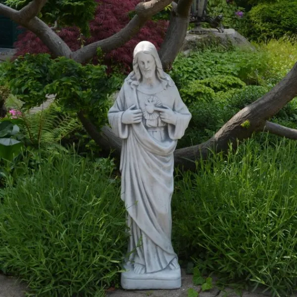 Gartendekoparadies Figures & Statues|Enfants & Anges-Jésus-Christ - le Sacré-Cœur