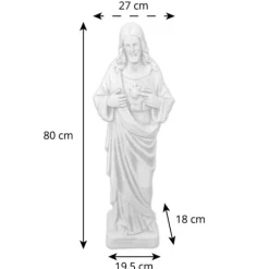 Gartendekoparadies Figures & Statues|Enfants & Anges-Jésus-Christ - le Sacré-Cœur