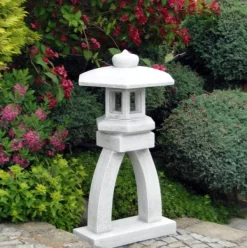 Gartendekoparadies Lanternes En Pierre-Kotoji-yukimi : lanterne japonaise spéciale en pierre