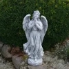 Gartendekoparadies Enfants & Anges-La figure d'ange se tient solidement sur une surface en pierre