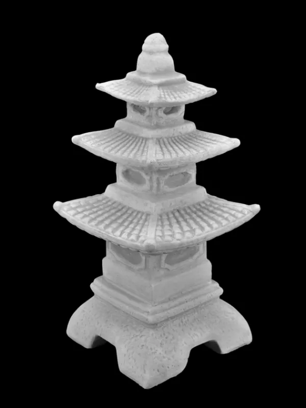 Gartendekoparadies Lanternes En Pierre-Lampe en pierre en forme de pagode japonaise
