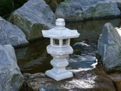 Gartendekoparadies Lanternes En Pierre-Lampe en pierre japonaise Tachi-gata
