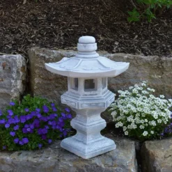 Gartendekoparadies Lanternes En Pierre-Lampe en pierre japonaise Tachi-gata