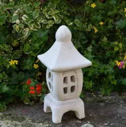 Gartendekoparadies Lanternes En Pierre-Lanterne en pierre bombée Oki-gata-yukimi