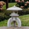 Gartendekoparadies Lanternes En Pierre-Lanterne en pierre Oki-gata-jukimi