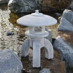 Gartendekoparadies Lanternes En Pierre-Lanterne en pierre Oki-gata-jukimi