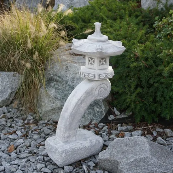 Gartendekoparadies Lanternes En Pierre-Lanterne en pierre Rankei japonaise galbée