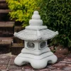 Gartendekoparadies Lanternes En Pierre-Lanterne japonaise d'observation de la neige Yukimi
