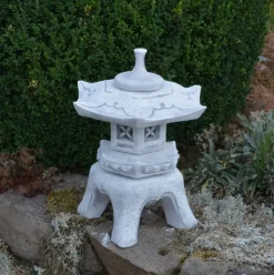 Gartendekoparadies Lanternes En Pierre-Lanterne japonaise en pierre de style Oki-gata