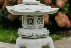 Gartendekoparadies Lanternes En Pierre-Lanterne japonaise en pierre de style Oki-gata