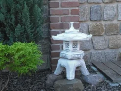 Gartendekoparadies Lanternes En Pierre-Lanterne japonaise en pierre de style Oki-gata