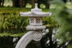 Gartendekoparadies Lanternes En Pierre-Lanterne japonaise géante en pierre de Rankei