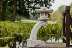 Gartendekoparadies Lanternes En Pierre-Lanterne japonaise géante en pierre de Rankei