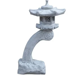 Gartendekoparadies Lanternes En Pierre-Lanterne japonaise géante en pierre de Rankei