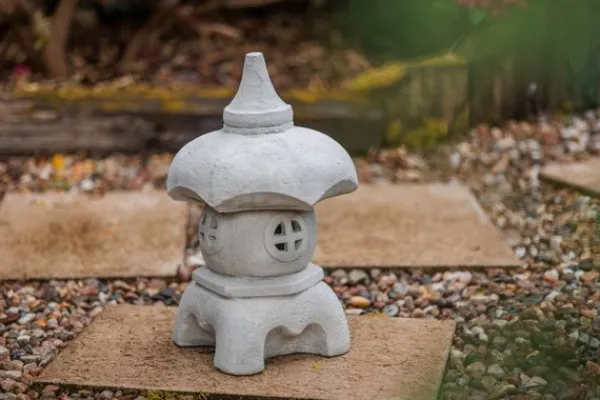 Gartendekoparadies Lanternes En Pierre-Lanterne japonaise Oki-gata