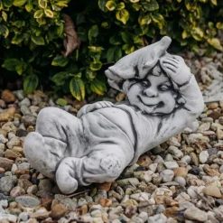 Gartendekoparadies Gnome-Le petit gnome - c'est un vrai paresseux