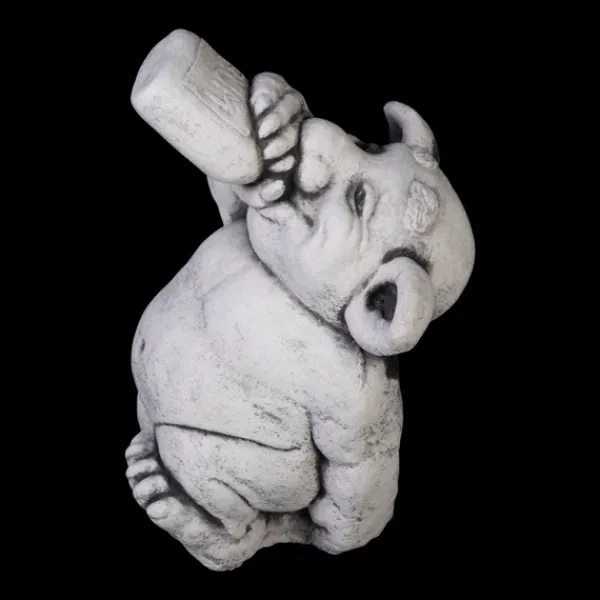 Gartendekoparadies Trolls-Le troll comme un nez de schnaps