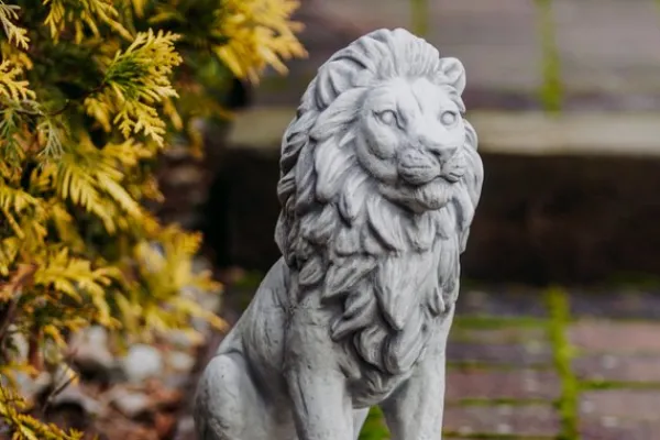 Gartendekoparadies Animaux-Lion assis