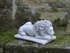 Gartendekoparadies Animaux-Lion couché - tête tout droit