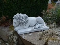 Gartendekoparadies Animaux-Lion couché - tête tout droit