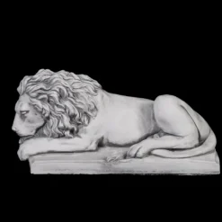 Gartendekoparadies Animaux-Lion couché - tête tout droit