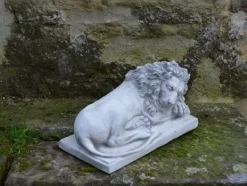 Gartendekoparadies Animaux-Lion couché, tête à droite