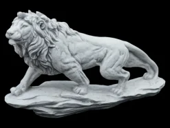 Gartendekoparadies Animaux-Lion debout sur un rocher