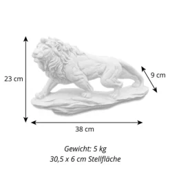 Gartendekoparadies Animaux-Lion debout sur un rocher