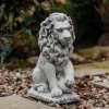 Gartendekoparadies Animaux-Lions avec ballon à gauche