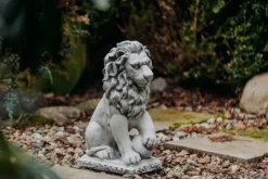 Gartendekoparadies Animaux-Lions avec ballon à gauche
