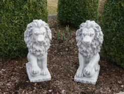 Gartendekoparadies Animaux-Lions avec ballon à gauche