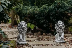 Gartendekoparadies Animaux-Lions avec ballon à gauche