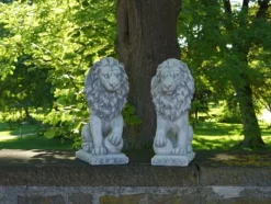Gartendekoparadies Animaux-Lions avec ballon à gauche