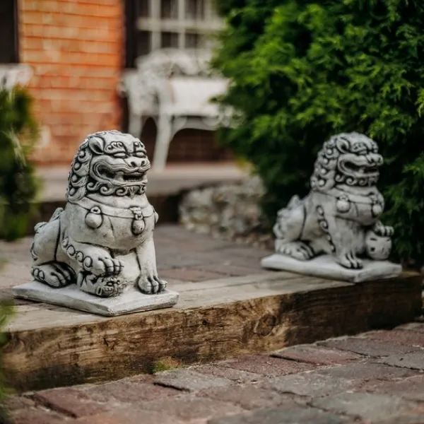 Gartendekoparadies Animaux-Lions gardiens chinois : Chiens Shishi Fu