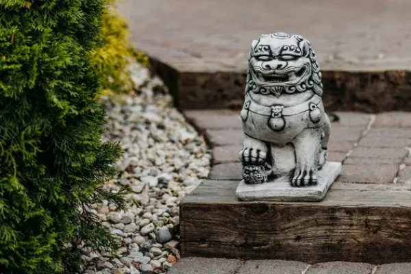 Gartendekoparadies Animaux-Lions gardiens chinois : Chiens Shishi Fu