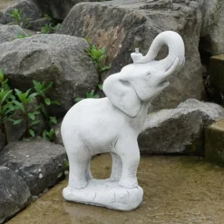 Gartendekoparadies Animaux-Éléphant qui trompe