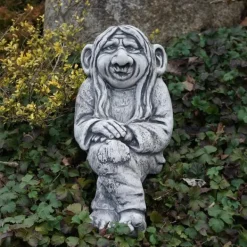 Gartendekoparadies Figures & Statues-L'esprit de la nature aime s'asseoir dans le coin ou sur le bord
