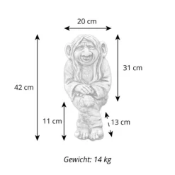 Gartendekoparadies Figures & Statues-L'esprit de la nature aime s'asseoir dans le coin ou sur le bord