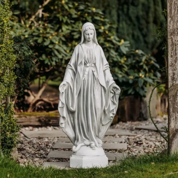 Gartendekoparadies Figures & Statues-L'impressionnante statue de Marie rappelle les modèles historiques