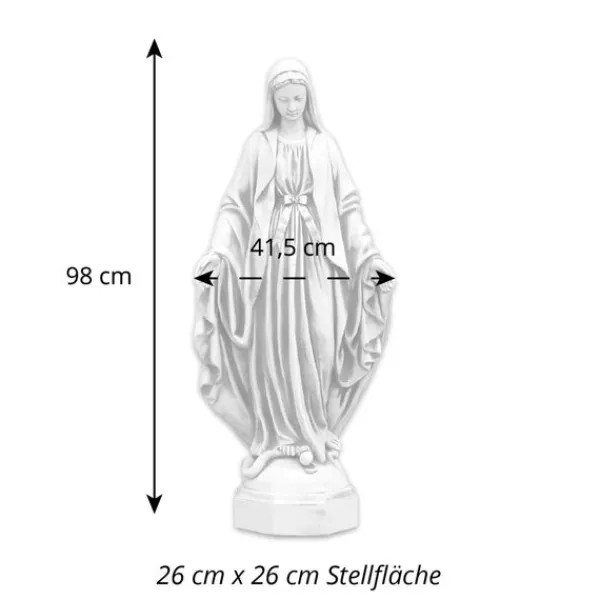 Gartendekoparadies Figures & Statues-L'impressionnante statue de Marie rappelle les modèles historiques