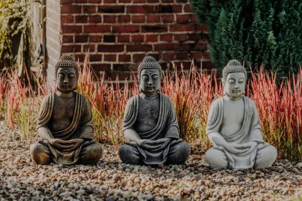 Gartendekoparadies Bouddhas-L'énorme statue de Bouddha montre rapidement son effet