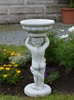 Gartendekoparadies Figures & Statues|Enfants & Anges-Magnifique garçon comme un pilier de fleurs