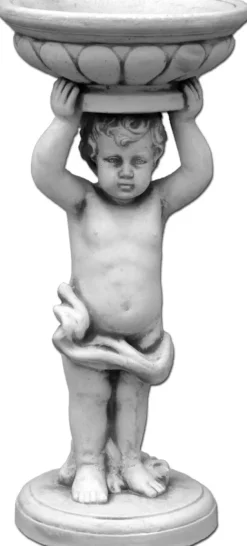 Gartendekoparadies Figures & Statues|Enfants & Anges-Magnifique garçon comme un pilier de fleurs