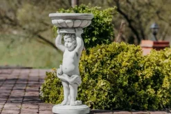 Gartendekoparadies Figures & Statues|Enfants & Anges-Magnifique garçon comme un pilier de fleurs