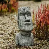 Gartendekoparadies Belle|Figures & Statues-Magnifique tête Moai pour le jardin