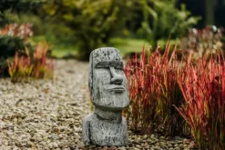 Gartendekoparadies Belle|Figures & Statues-Magnifique tête Moai pour le jardin